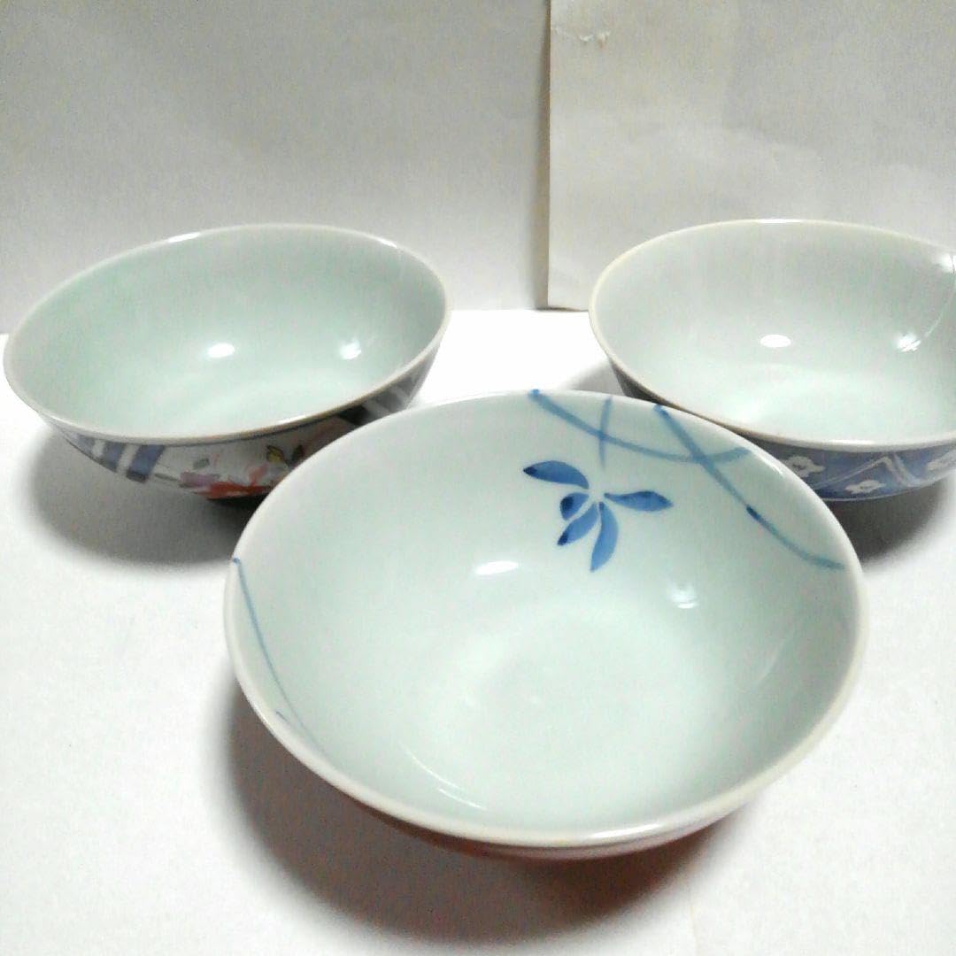 Amazon.co.jp: 有田焼 西峰作 古染絵変り 茶漬碗揃え 5客セット 木